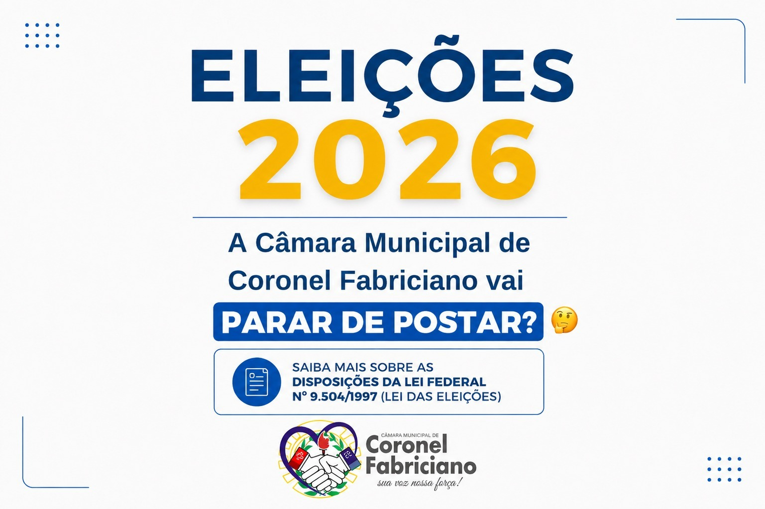 O que se pode publicar no período eleitoral 